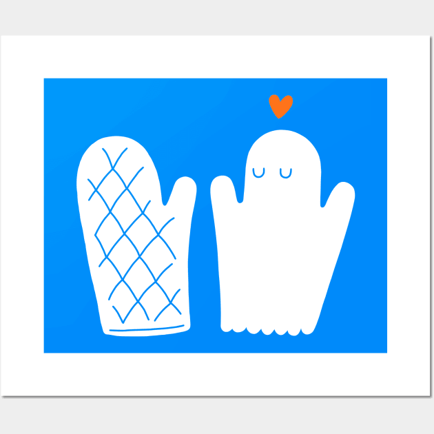 Oven Mitt & Ghost Wall Art by obinsun